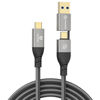 Picture of PHIXERO USB 4 Cable Compatible with Thunderbolt 4 Cable [3.3Ft], 40Gbps Data/ 8K@60Hz Video/ 100W Charging USB C to USB A/C Multi Cable for Thunderbolt Docking Stations, MacBook, eGPU