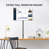 Picture of Extra Tall Monitor Mount, Tall Monitor Mount, Tall Monitor Arm, Adjustable Monitor Arm, VESA Stand for 1 Screen, up to 47 inch Pole, Single Monitor Mount, Extra Long Single Monitor Stand