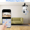 Picture of Light Bulb Camera 5G and 2.4G Dual Band WiFi,PTZ Bulb Security Camera,5G Camera,WiFi 6 Dual Band Home Surveillance indoor Dome Cameras，E27 360 Degree Panoramic Camera with Phone Alarm Push