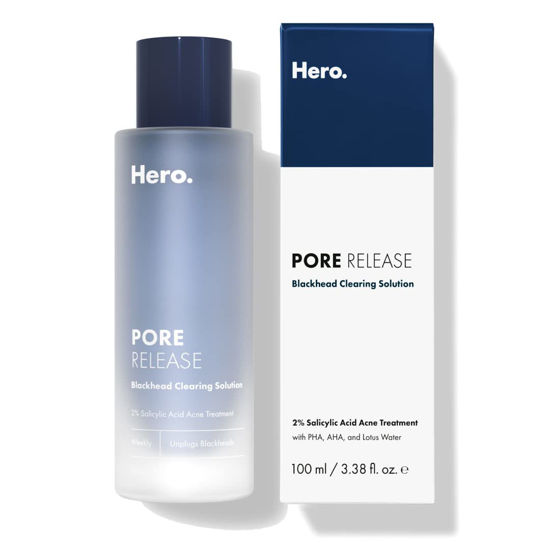 Picture of Hero Cosmetics Pore Release Blackhead Clearing Solution - Exfoliating Toner Featuring BHA, PHA, AHA and 2% Salicylic Acid (100 ml)