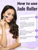 Picture of Deciniee Jade Roller and Gua Sha Set - Anti Aging Face Roller Massager & Gua Sha Facial Tools for Eye, Neck - Natural Guasha Facial Roller Skin Care Tools Body Muscle Relaxing Relieve Wrinkles-Purple