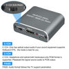 Picture of Hdiwousp HDMI 2.0 Audio Extractor, HDMI to HDMI Optical Toslink SPDIF or 3.5mm AUX Stereo Audio Out,4K@60Hz HDMI Audio Adapter Supports HDCP2.2 18 Gbit/s 4:4:4 HDR 3D