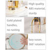 Picture of shuang qing Lazy Susan Rotating Makeup Organizer for Vanity, High-Capacity Skincare Clear Make Up Storage Perfume Organizers Cosmetic Dresser Organizer Countertop 360 Spinning（1 Tier-Clear）