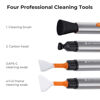 Picture of K&F Concept Lens Cleaning Pen System, Double-Ended Lens Pen with Soft Brush, Full-Frame Sensor Cleaning Rods x 4 & APS-C Sensor Cleaning Rods x 2