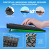 Picture of Wireless Keyboard and Mouse Combo, Acebaff 2.4G Full-Sized Ergonomic Keyboard Mouse, 3 DPI Adjustable Cordless USB Keyboard and Mouse with Palm Rest, Quiet Click for Computer/Laptop/Windows/Mac