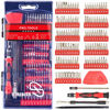 Picture of STREBITO Precision Screwdriver Sets 124 in 1 Magnetic Repair Kit with 110 Bits Electronics Tool Kit for Computer, PC, iPhone, Laptop, Cell Phone, MacBook, PS4, Nintendo, Xbox, Game Controller(Red)