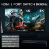 Picture of HDMI 2.1 Switch 8K, AVIDGRAM HDMI Switcher 2 in 1 Out, 2 Port 4K 120Hz Auto HDMI Selector Hub Support 8K@60Hz 48Gbps for Xbox Series X PS4 Pro PS5 Roku UHD TV Monitor Projector