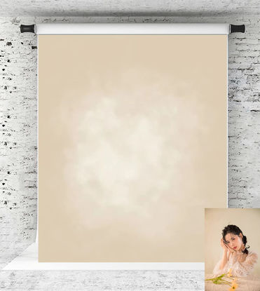 Picture of Kate 5x7ft Beige Backdrops Microfiber Tan Portrait Backdrops for Photoshoot Abstract Photo Background