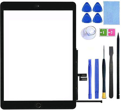 Picture of for iPad 8 2020 8th Generation Screen Replacement Digitizer 10.2" A2270 A2428 A2429 A2430 Touch Glass Assembly Includes Home Button+PreInstalled Adhesive+Toolkit,Black