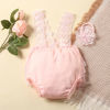 Picture of Newborn Photography Outfits Girl Newborn Photography Props Lace Romper Newborn Baby Photo Shoot Outfits Girls Photo Props YLSTEED (Strap Style - Pink)