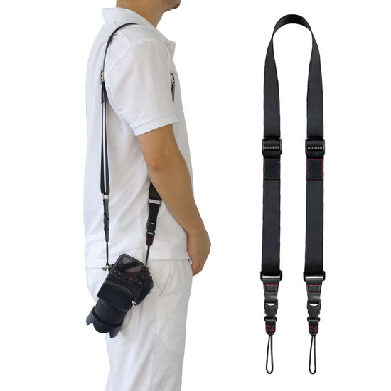 Strap adjustable quick-release