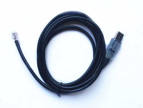 Picture of EZSync USB-to-RS232 Serial Interface Programming Control Cable for Celestron NexStar telescopes, Connect to Hand Control, FTDI chip, 4P4C, RJ9/RJ10/RJ22, 6 feet, EZSync724