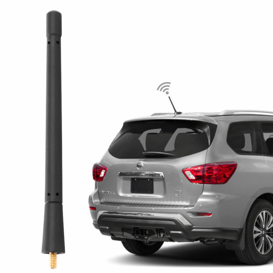 Picture of 7 Inch Antenna for Nissan Rogue Pathfinder 350z Cube Leaf Versa Note Versa Sedan Navara NP300 Murano Titan Frontier, Short Nissan Antenna OEM 28215-8H700/28215JG40B/282151FC0A/282158H700/CRCH-0035-TI.