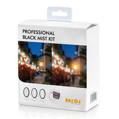 Picture of NiSi 67mm Circular Black Mist Professional Kit | 1/2, 1/4, 1/8 Strength Filters, Cleaning Cloth, Carrying Case | Diffusion Lens Filter for Soft Cinematic Effects | Photography and Videography