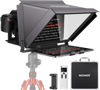 Picture of NEEWER X12 Aluminum Teleprompter with RT-110 Remote Control (Connected via Bluetooth on NEEWER Teleprompter App) & Carry Case, Compatible with iPad, iOS/Android Tablets, Smartphones, DSLRs (Gray)