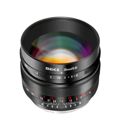 Picture of Meike 50mm f0.95 Large Aperture Manual Focus Lens Compatible with Fujifilm X Mount Mirrorless Cameras X-T1 X-T2 X-T3 X-T4 X-T5 X-T10 X-T20 X-T100 X-T200 XPro1 X-S10