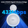 Picture of Wireless Bridge Gigabit, 1Gbps Point to Point WiFi Bridge Outdoor Kit with 16dBi High-gain Antenna, ULNA 5.8G Long Range CPE Up to 5KM, Plug and Play, 27dbm, 24V POE Power, Ip65 Waterproof