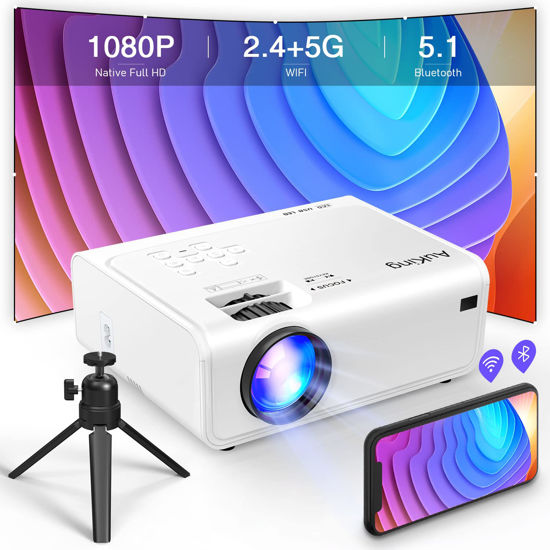  Mini Projector 4K Supported, Native 1080P Outdoor