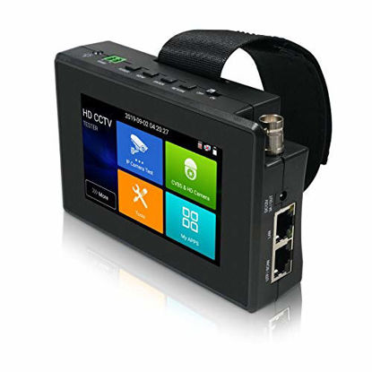 Picture of IP CCTV Tester 5 in 1 Support Upt to 4K IP Camera & 720P/1080P/3mp/4mp/5 Megapixel AHD, TVI, CVI & CVBS Analog Camera, Security Video Monitor with 4" Touch Screen, POE Out, WiFi Test, PTZ Test