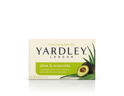 Picture of Yardley London Aloe & Avocado Naturally Moisturizing Bath Bar, Botanical Aloe & Avocado, 4 Ounce