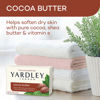 Picture of Yardley London Moisturizing Bath Soap Bar Shea Cocoa Butter, Helps Soften Dry Skin with Pure Cocoa and Vitamin E, (4.0 oz, 1)