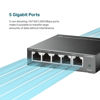 Picture of TP-Link TL-SG105S 5 Port Gigabit Ethernet Switch Desktop/Wall-Mount Plug & Play Fanless Sturdy Metal Limited Lifetime Protection 802.1p/DSCP QoS & IGMP Snooping Compact Design