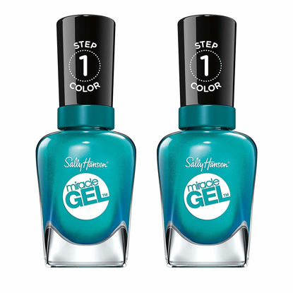 Picture of Sally Hansen Miracle Gel Nail Polish, Shade Combustealble #729 (Pack of 2)