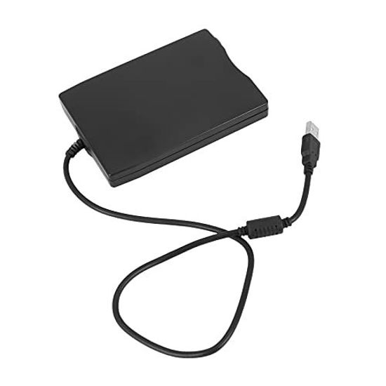 Picture of BOIU USB Floppy Drive 3.5inch USB External Floppy Disk Drive Portable 1.44 MB FDD USB Drive Plug and for PC Windows98SE Windows XP Vista Black