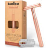 Picture of Bambaw Safety Razor for Women, Double Edge Razor with a Blade, Reusable Razor, Plastic Free - Rose Gold