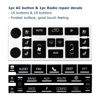 Picture of Ombialo AC Radio Dash Button Repair Stickers Decals Compatible with Cadillac 2007-2014 Escalade ESV EXT (AC16+Radio18)