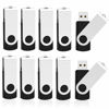 Picture of KOOTION 10 Pack 4GB Flash Drive 4gb USB 2.0 Flash Drives USB Drive Jump Drive Bulk Thumb Drive Swivel Memory Stick Black