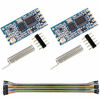 Picture of DAOKI 2Pcs SI4463 433Mhz HC-12 Serial Port Module Wireless 1000M Replace Bluetooth with Antenna