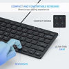 Picture of USB Keyboard and Mouse,Jelly Comb Ultra Thin Small Compact Wired Keyboard and Mouse High Definition Optical for Computers, Laptop, PC, Desktop, Laptop,Windows?Black?