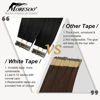 Picture of Moresoo Black Hair Extensions Tape in Human Hair Extensions 12 Inch Tape in Straight Hair 20 Pieces Solid Color #1 Jet Black Adhesive Tape Hair for Women 30g