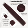 Picture of Moresoo Burgundy Hair Extensions Tape in Human Hair Extensions 12 Inch Adhesive Tape Hair for Women Solid Color #99J Wine Red Invisible Hair Tape in Extensions 20pcs 30g