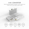 Picture of BELIN LINK USB C to HDMI DVI VGA USB 3.0 Adapter,USB 3.1 Type-C 4in1 Hub to HDMI DVI 4K VGA USB Adaptor Converter (Thunderbolt 3 Compatible), USB-C Adapter for MacBook/MacBook Pro air/Surface pro