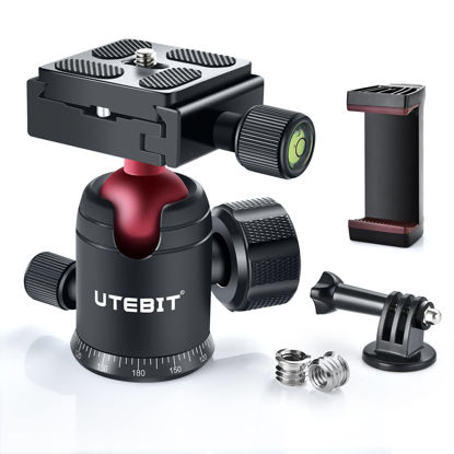 UTEBIT Universal C-Clamp with 1/4 Thread Hole, Aluminum Large Clamps for  Desktop Mount Holder 6.69Inch Height, LCD Monitor, Flash Desk, Carts