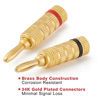 Picture of WGGE WG-3333 24k Gold Plated Speaker Banana Plugs-Closed Screw Type (12 Pairs (24 Plugs))