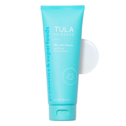 Picture of TULA Skin Care The Cult Classic Purifying Face Cleanser | Gentle and Effective Face Wash, Makeup Remover, Nourishing and Hydrating | 4.2 oz.