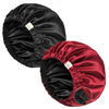 Picture of YANIBEST Silk Bonnet for Sleeping Satin Bonnet Hair Bonnets for Black Women and Men Double Layer Ajustable Bonnet for Curly Braids Hair