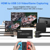 Picture of Audio Video Capture Card USB3.0 HDMI Video Recording Card Device 1080P60fps with Microphone 4K HDMI Loop-Out for Windows Mac OS System for Game Recording, Live Streaming, Teaching, Video Conference