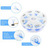 Picture of Volume Lash Extensions 10D Blue Premade Fans 500 PCS 0.07mm 9-16mm Mixed C/D Curl Blue Short Stem Premade Volume Eyelash Extensions Pointed Base Fans by WENDY LASHES (500PCS-10D-0.07-C, 9-16mm MIXED)