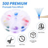 Picture of Volume Lash Extensions 12D Colored Premade Fans 500 PCS 0.07mm 13-16mm C/D Curl Short Stem Premade Volume Eyelash Extensions Pointed Base Fans by WENDY LASHES (500PCS-12D-0.07-C, 16mm)