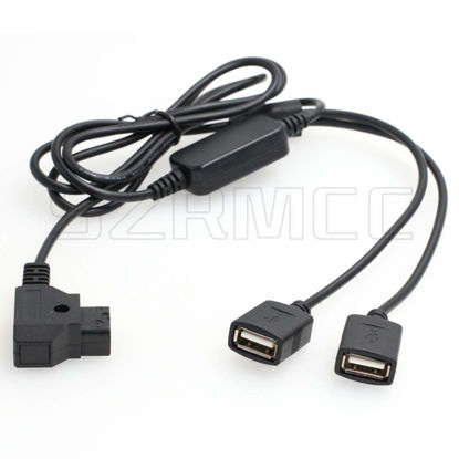 Picture of SZRMCC D-Tap to Double USB 5V 2A Conversion Power Cable for Mobile Phone iPad or Pad Device