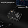 Picture of USB Volume Control Knob Multimedia Audio Controller, USB Hub with Audio Adapter, External Sound Card with 3.5mm Headphone Microphone Jack for Windows, Mac, Linux, PC, Laptop, Desktop