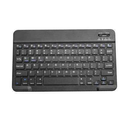 Picture of EVACH Ultra Slim Bluetooth Keyboard Compatible with Amazon Fire 10/iPad 10.2"/iPad Air/iPad Pro,iPhone and Other Devices Including iOS/Android/Windows,Dark Black