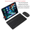 Picture of Ultra-Slim Bluetooth Keyboard and Mouse Combo Rechargeable Portable Wireless Keyboard Mouse Set for Apple iPad iPhone iOS 13 and Above Samsung Tablet Phone Smartphone Android Windows (Black)