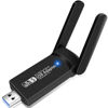 Picture of USB WiFi Bluetooth Adapter, 1300Mbps Dual Band 2.4/5Ghz Wireless Network External Receiver, Mini WiFi Dongle for PC/Laptop/Desktop