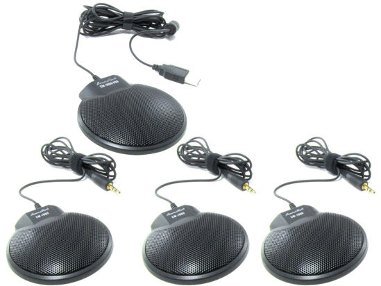 Picture of Sound Tech TableTop Conference Microphone Kit ,4 Microphones daisy chain, CM-1000USB CM-1000