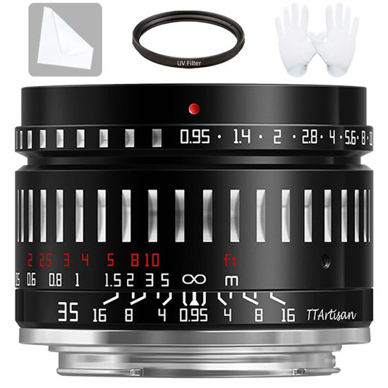 Picture of TTArtisan 35mm F0.95 Manual Fixed Lens Larger Aperture Lenses for Fujifilm X Mount XS10 X-A5 X-A7 X-M1 X-M2 X-E4 X-T1 X-T10 X-T2 X-T20 X-T3 X-T4 X-T100 X-T200 X-T30 X-Pro1 X-Pro2 X-Pro3 X-E1